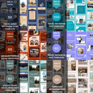 3500+ Ready-to-Use Canva Social Media Templates with PLR & MRR Rights